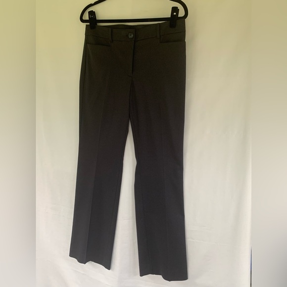 LOFT Blue Black Red Check Trouser Pants Size 6 - Picture 2 of 6